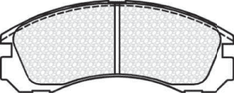 Pastilla de freno Mitsubishi Nativa 1996 - 2002 / Mitsubishi Montero