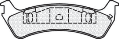 Pastilla de freno Ford Explorer 1995 / 2000 Traseras