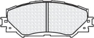 Pastilla de freno Lexus HS250h / Toyota Corolla / RAV 4 / Pontiac Vibe
